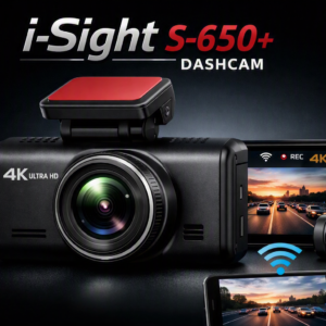 i-Sight S-650+ 4K Ultra HD WiFi Dashcam
