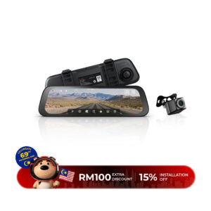 Dashcam Belakang 3K Touchscreen Rearview Mirror Cam