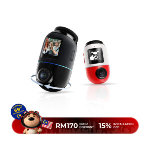 360 Dashcam 4K Rotating Lens with AI Motion & 4G LTE